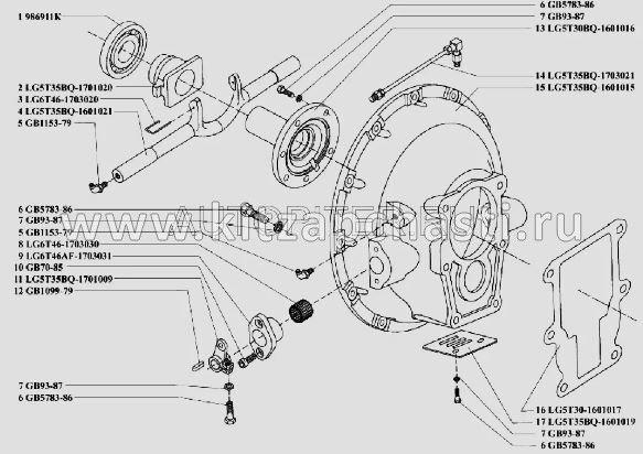 Подшипник вилки сцепления BAW Fenix 1065 Евро 3 LG6T46-1703030